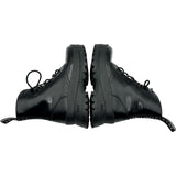 ステラ・マッカートニー STELLA McCARTNEY Trace ロゴレースアップブーツ 800303 ブラック レザー レディース ブーツ