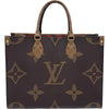 ルイ・ヴィトン LOUIS VUITTON オンザゴー MM M45321 ブラウン モノグラム・ジャイアント リバース レディース トートバッグ