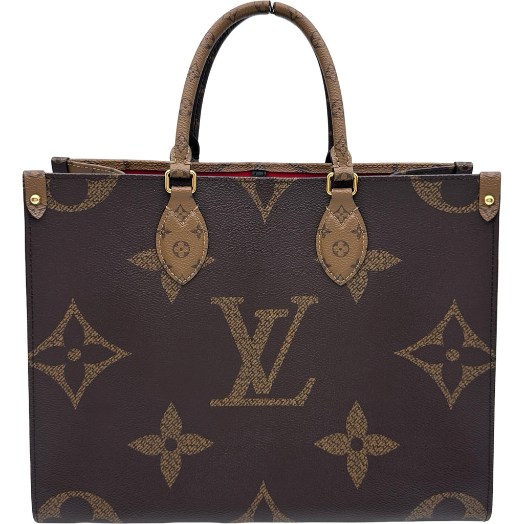 Louis Vuitton トートバッグ ダークブラウン ルイ・ヴィトン LOUIS VUITTON オンザゴー MM M45321 ブラウン