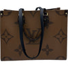 ルイ・ヴィトン LOUIS VUITTON オンザゴー MM M45321 ブラウン モノグラム・ジャイアント リバース レディース トートバッグ