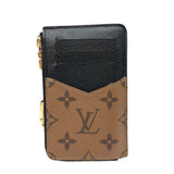 ルイ・ヴィトン LOUIS VUITTON カードケースポルトカルト・レクトヴェルソ M81303 ブラウン×ブラック カーフ メンズ コインケース