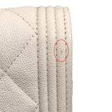 シャネル CHANEL ボーイシャネル チェーンウォレット AP1117 ホワイト ゴールド金具  キャビアスキン レディース ショルダーバッグ