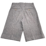 グッチ GUCCI メルトンウールカシミヤショートスラックスパンツ 729864 グレー ウール メンズ ショートパンツ