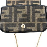 フェンディ FENDI ナノバケット 7AR844 キャンバス レディース ショルダーバッグ