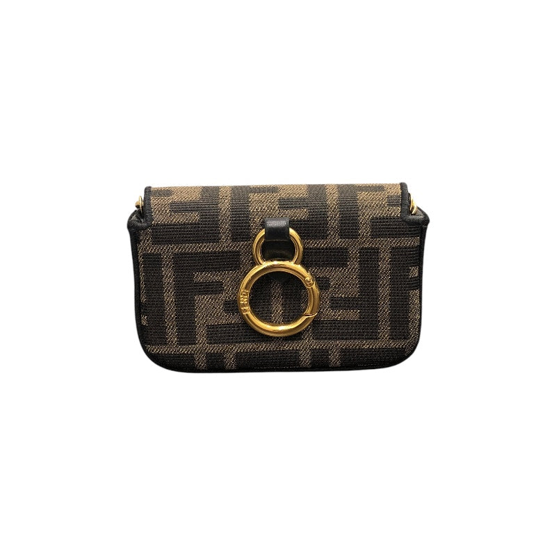 フェンディ FENDI ナノバケット 7AR844 キャンバス レディース ショルダーバッグ