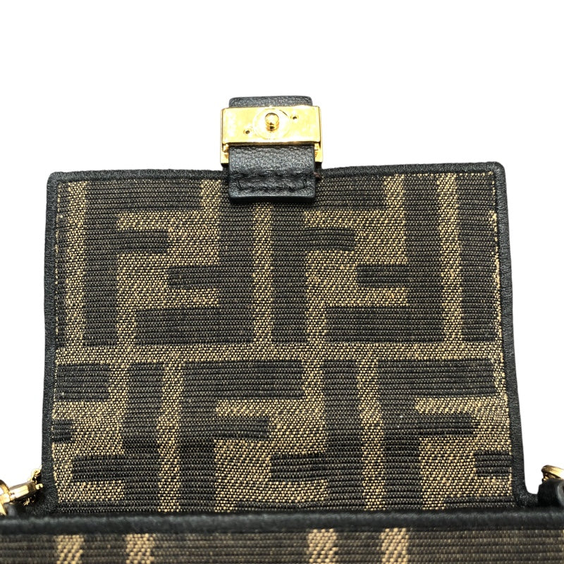 フェンディ FENDI ナノバケット 7AR844 キャンバス レディース ショルダーバッグ