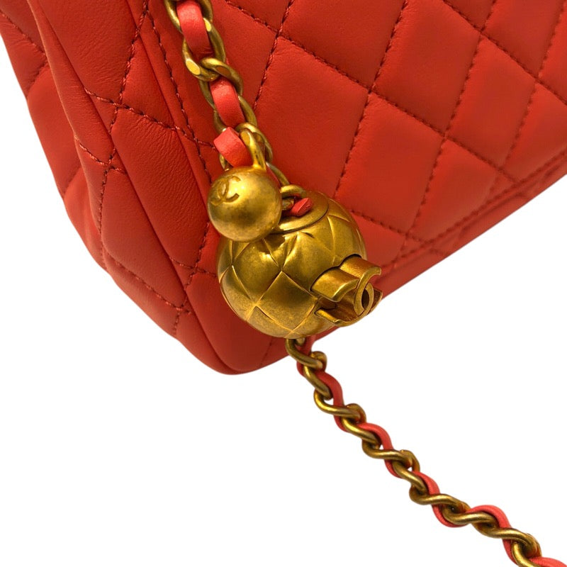 シャネル CHANEL マトラッセボールチェーンショルダー AS1786  ラムスキン レディース ショルダーバッグ