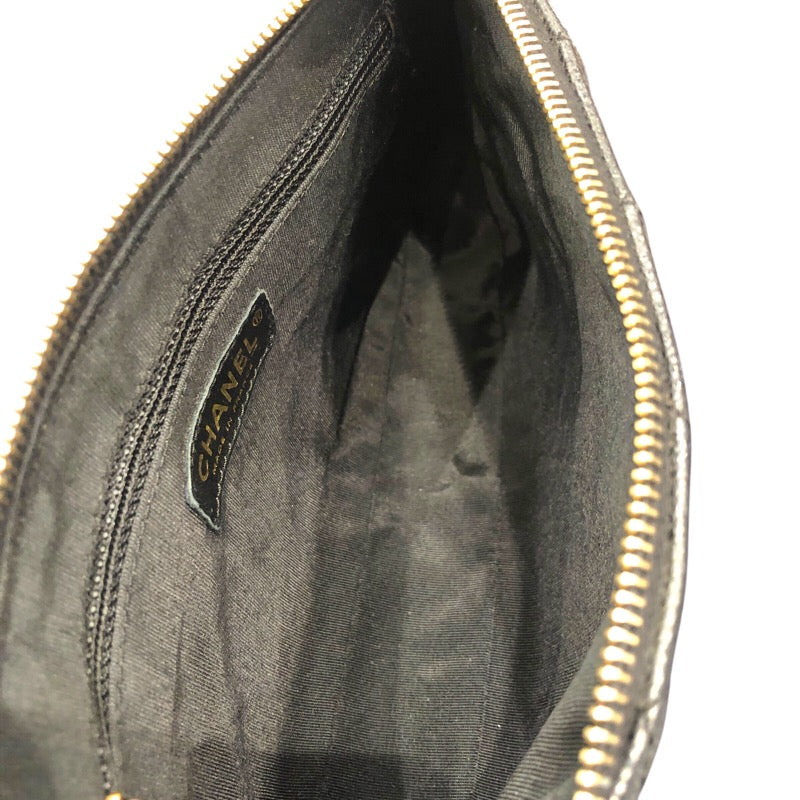 シャネル CHANEL マトラッセワンショルダー ブラック　ゴールド金具 キャビアスキン レディース ショルダーバッグ