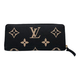ルイ・ヴィトン LOUIS VUITTON ポルトフォイユ・クレマンス M82338 ブラック モノグラムアンプラントレザー レディース 長財布