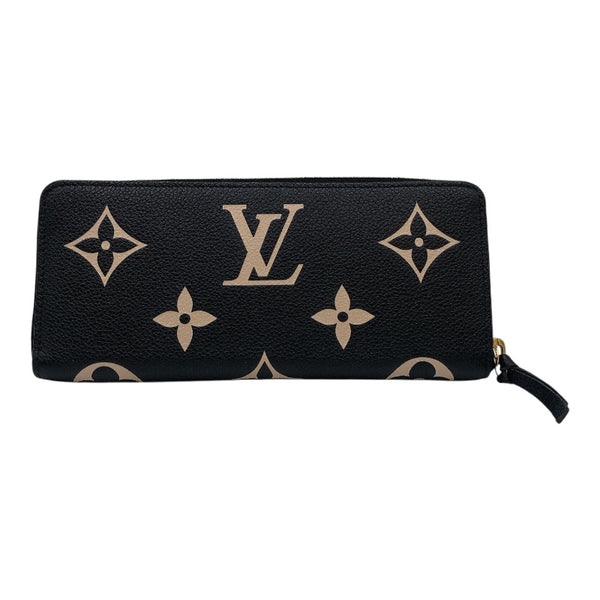 ルイ・ヴィトン LOUIS VUITTON ポルトフォイユ・クレマンス M82338 ブラック モノグラムアンプラントレザー レディース 長財布