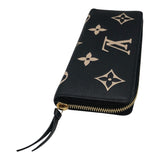 ルイ・ヴィトン LOUIS VUITTON ポルトフォイユ・クレマンス M82338 ブラック モノグラムアンプラントレザー レディース 長財布