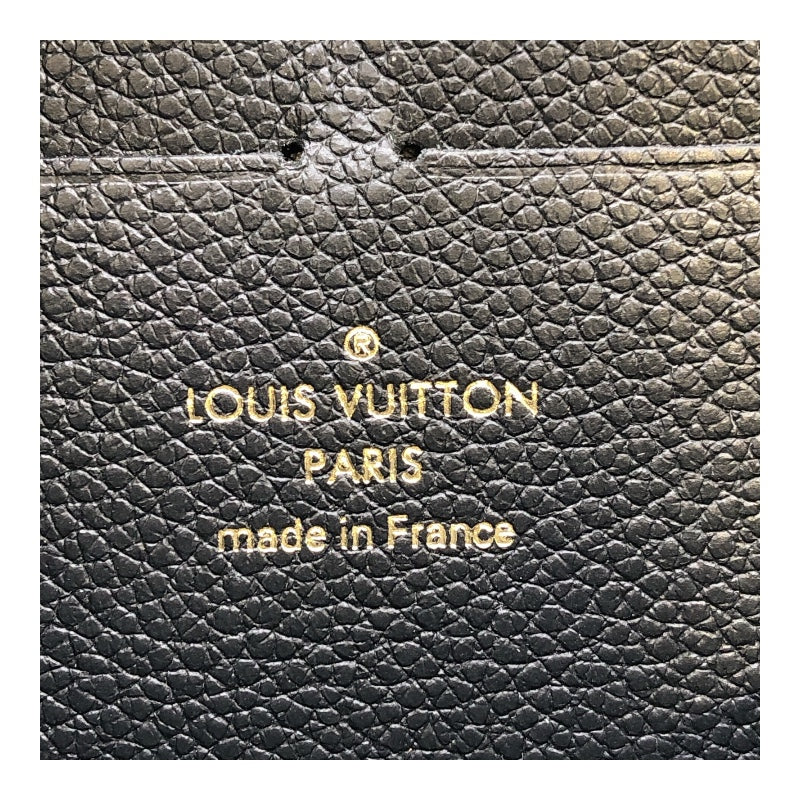 ルイ・ヴィトン LOUIS VUITTON ポルトフォイユ・クレマンス M82338 ブラック モノグラムアンプラントレザー レディース 長財布