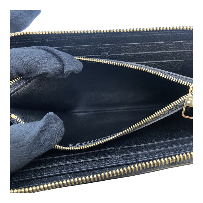 ルイ・ヴィトン LOUIS VUITTON ポルトフォイユ・クレマンス M82338 ブラック モノグラムアンプラントレザー レディース 長財布