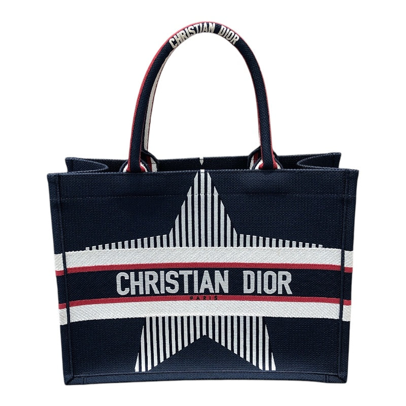 クリスチャン・ディオール Christian Dior ブックトートミディアム　ALPS STAR キャンバス ユニセックス トートバッグ