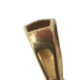 K18 Eモチーフ ダイヤ ペンダント トップ K18ゴールド ダイヤ ジュエリー