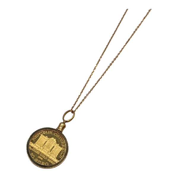 オーストリア ウィーン金貨 1/10oz K24/K18 ジュエリー