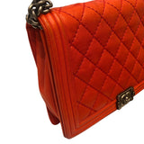 シャネル CHANEL ボーイシャネル30 A67087 レッド/シルバー金具 カーフレザー レディース ショルダーバッグ