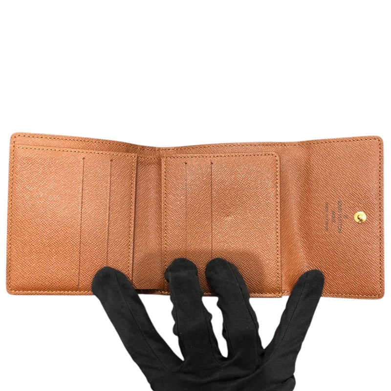 ルイ・ヴィトン LOUIS VUITTON ポルトモネ・ビエ・カルトクレディ M61652 モノグラム レディース 二つ折り財布