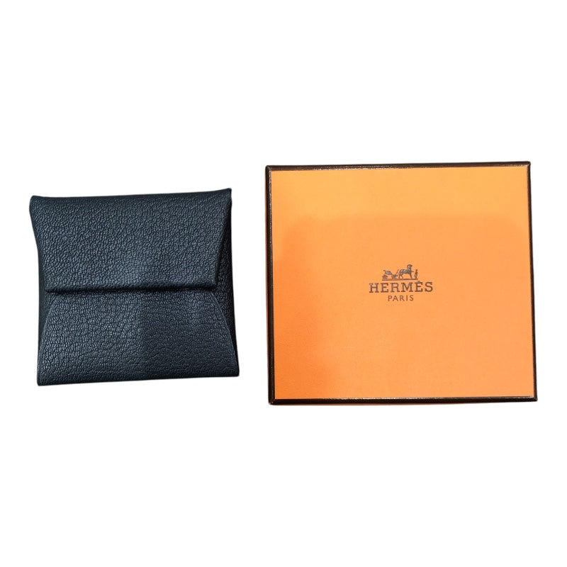 エルメス HERMES バスティア ヴェルソ W刻 アルドワーズ/ブルーイドラ シェーブル レディース コインケース