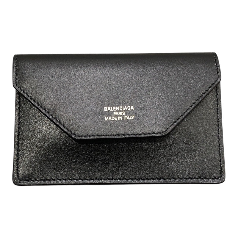 バレンシアガ BALENCIAGA エンベロープ カードケース 750324 GD金具 カーフ メンズ 名刺入れ
