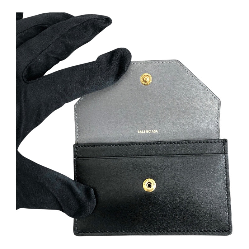 バレンシアガ BALENCIAGA エンベロープ カードケース 750324 GD金具 カーフ メンズ 名刺入れ