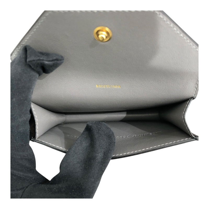 バレンシアガ BALENCIAGA エンベロープ カードケース 750324 GD金具 カーフ メンズ 名刺入れ