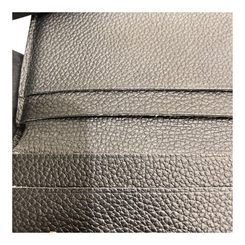 ルイ・ヴィトン LOUIS VUITTON ポルトフォイユ・ゾエ M62935 ブラック モノグラムアンプラント キッズ 三つ折り財布