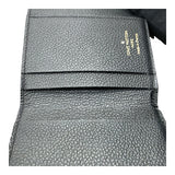 ルイ・ヴィトン LOUIS VUITTON ポルトフォイユ・ゾエ M62935 ブラック モノグラムアンプラント キッズ 三つ折り財布