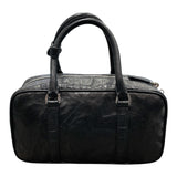 プラダ PRADA トライアングルロゴ 2WAY ハンドバッグ ブラック/SV金具 ナイロン ナッパレザー ユニセックス ハンドバッグ