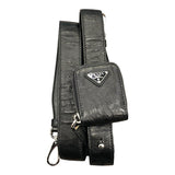 プラダ PRADA トライアングルロゴ 2WAY ハンドバッグ ブラック/SV金具 ナイロン ナッパレザー ユニセックス ハンドバッグ