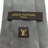 ルイ・ヴィトン LOUIS VUITTON シルク ネクタイ グレー シルク100% メンズ ネクタイ