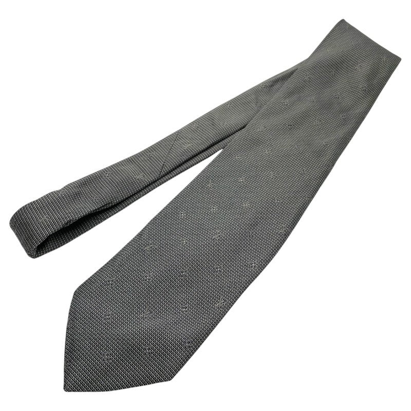 ルイ・ヴィトン LOUIS VUITTON シルク ネクタイ グレー シルク100