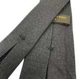 ルイ・ヴィトン LOUIS VUITTON シルク ネクタイ グレー シルク100% メンズ ネクタイ