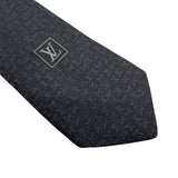 ルイ・ヴィトン LOUIS VUITTON シルク ネクタイ グレー シルク100% メンズ ネクタイ