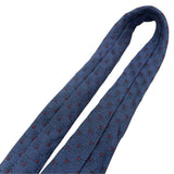 ルイ・ヴィトン LOUIS VUITTON ダミエ柄 シルクネクタイ ネイビー シルク100% メンズ ネクタイ