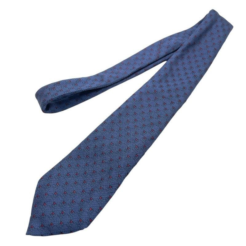 ダミエ LOUIS VUITTON ルイヴィトン ネクタイ シルク ネイビー ルイ・ヴィトン LOUIS VUITTON ダミエ柄 シルクネクタイ ネイビー