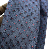 ルイ・ヴィトン LOUIS VUITTON ダミエ柄 シルクネクタイ ネイビー シルク100% メンズ ネクタイ