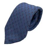 ルイ・ヴィトン LOUIS VUITTON ダミエ柄 シルクネクタイ ネイビー シルク100% メンズ ネクタイ