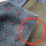 ルイ・ヴィトン LOUIS VUITTON ダミエ柄 シルクネクタイ ネイビー シルク100% メンズ ネクタイ