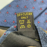 ルイ・ヴィトン LOUIS VUITTON ダミエ柄 シルクネクタイ ネイビー シルク100% メンズ ネクタイ