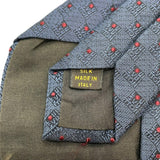 ルイ・ヴィトン LOUIS VUITTON ダミエ柄 シルクネクタイ ネイビー シルク100% メンズ ネクタイ