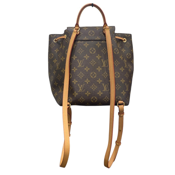ルイ・ヴィトン LOUIS VUITTON モンスリNM PM M45501 ブラウン モノグラムキャンバス ユニセックス リュック・デイパック