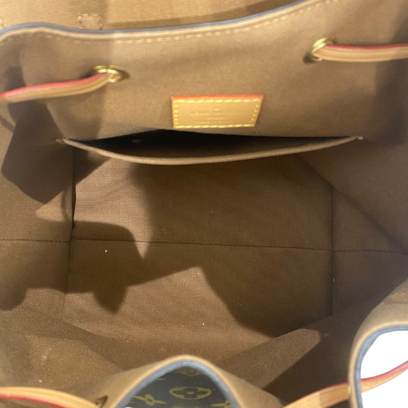 ルイ・ヴィトン LOUIS VUITTON モンスリNM PM M45501 ブラウン モノグラムキャンバス ユニセックス リュック・デイパック