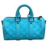 ルイ・ヴィトン LOUIS VUITTON キーポル・バンドリエール25 M11996 ターコイズ トリヨン レディース ハンドバッグ