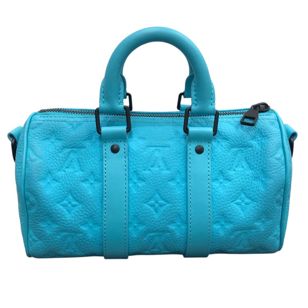 ルイ・ヴィトン LOUIS VUITTON キーポル・バンドリエール25 M11996 ターコイズ トリヨン レディース ハンドバッグ