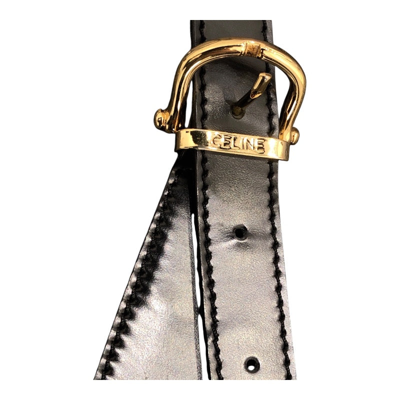 セリーヌ CELINE マカダム柄トートバック ブラック PVC/レザー