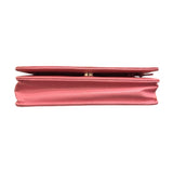 シャネル CHANEL カメリア チェーンウォレット A82336 ピンク GD金具 キャビアスキン レディース ショルダーバッグ