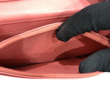 シャネル CHANEL カメリア チェーンウォレット A82336 ピンク GD金具 キャビアスキン レディース ショルダーバッグ