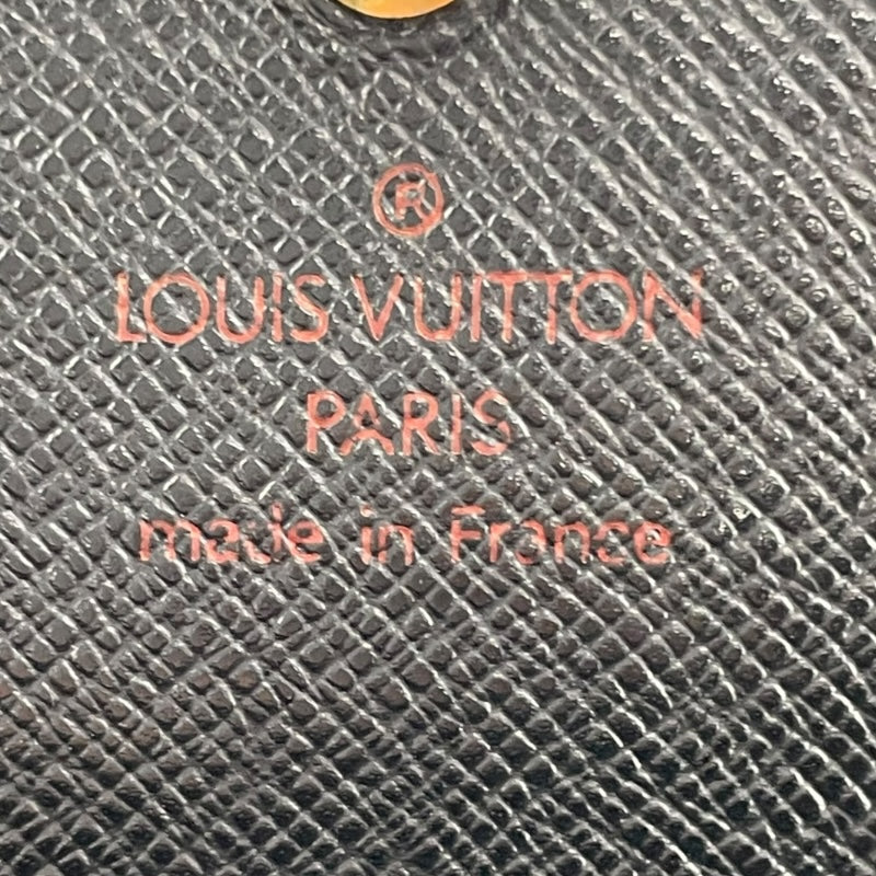 ルイ・ヴィトン LOUIS VUITTON ポルトフォイユトレゾール M63972 ブラック エピ ユニセックス 二つ折り財布