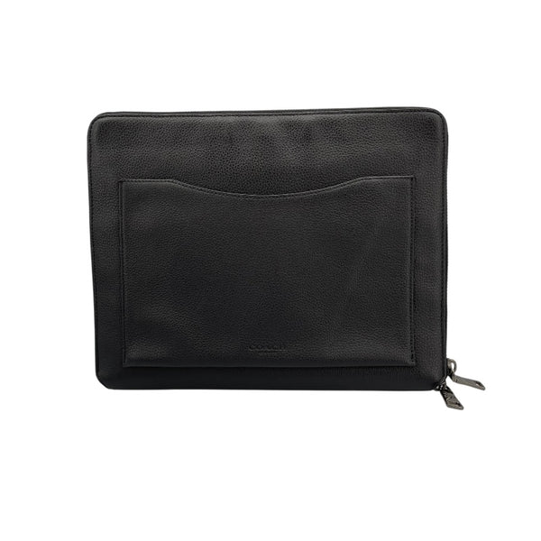 コーチ COACH ロゴクラッチバッグ 64264 ブラック レザー メンズ セカンドバッグ